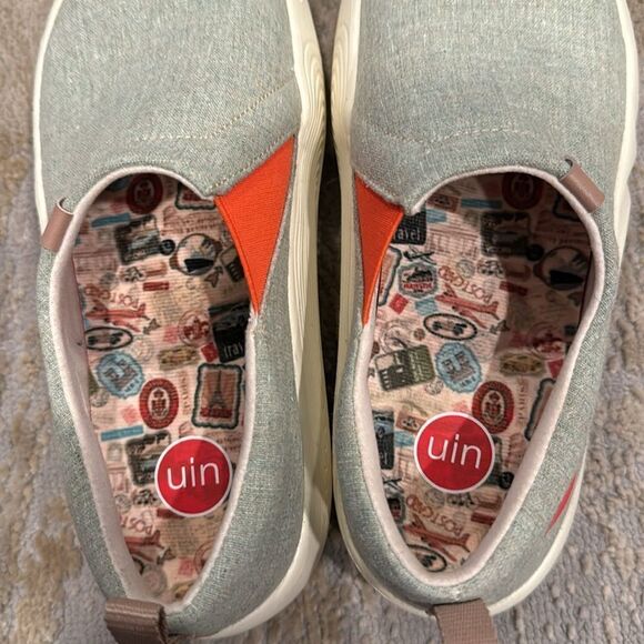 UIN Light Green Toledo X Women comfy light sneakers size 6 NWOT - Picture 5 of 11